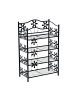 HOMCOM Pflanzenregal in Schwarz 595L x 30B x 92H cm