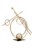 GILDE Skulptur Abstracto goldfarben - (H) 45,5 cm