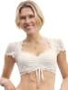 Nina von C. Dirndlbluse kurzarm in champagner