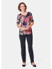 GOLDNER Stretchbequemes Shirt mit extravagantem Druck in pink / gemustert