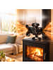 relaxdays Kaminventilator in Schwarz - (B)23 x (H)16,5 x (T)9 cm