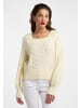 faina Damen Strickpullover in Wollweiss