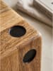 KADIMA DESIGN Sitzhocker quadratisch, Massivholz, handgefertigt, fertig montiert