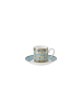 Villeroy & Boch 2er Set Espressotasse mit Untertasse Samarkand Aquamarin 50 ml in bunt