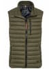 Camel Active Steppweste mit horizontaler Steppung aus recyceltem Polyester in Olive-Braun