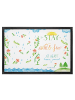 Mr. & Mrs. Panda Fußmatte Stay wild & free at heart mit Spruch in Bunt