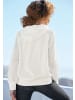 LASCANA Kapuzensweatshirt in weiß