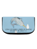 Mr. & Mrs. Panda Kulturtasche Narwal mit Spruch in Blau Pastell