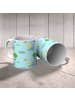 Mr. & Mrs. Panda Kaffeetasse Wellensittich Liebe ohne Spruch in Blau