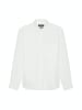 Marc O'Polo Kent collar, long sleeves, one rectangular chest pocket, linen style in Weiß