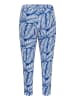 KAFFE curve Stoffhose KCcahlia Loose fit in Blue/Chalk Palm Leafs