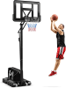 COSTWAY Basketballständer 245-305 cm höhenverstellbar in Schwarz