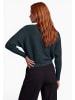 Zero  Strickpullover mit Pailletten in Teal Ocean