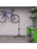 relaxdays Fahrrad-Montageständer in Schwarz/ Orange