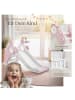 tectake Kinderrutsche Joy Belastbarkeit 50 kg, 128 x 66,5 x 67,5 cm, pink