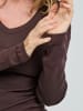 Seamless Basic Top Retro V-neck in Java