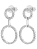 Adeliás Damen Ohrringe – Ohrstecker aus 925 Silber in silber