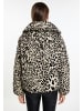 faina Steppjacke Mit Leo-Print in Beige Leo