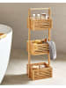 Beliani Badezimmerregal WAVERLY in Braun - (W) 27 x (H) 80 x (L) 20 cm