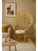 möbel-direkt Rattansessel Pfauenthron mit Sitzkissen in beige