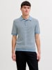 Jack & Jones Gestricktes Polo in Ashley Blue