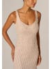 Adrianna Papell Langes Abendkleid Bead Mesh Long Dress in Shell