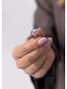 PURELEI Ring Big Shiny Adjustable Silber