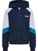 Hummel Kinder Hoodie "Loose Blocked Zip Hoodie" in Blau