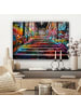 MuchoWow Leinwand bilder Bunte Treppe (BxH)