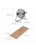 relaxdays Bingo-Spiel Set "Holz" in Natur/ Schwarz