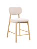 Beliani 2-tlg Barhocker MILLS in Braun/Beige