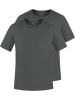 normani 2er Set Herren T-Shirts aus Bio-Baumwolle Nyons in Anthrazit