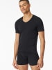 Schiesser T-Shirt Premium Cotton in Schwarz