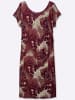 sheego Jersey-Kleid in schoko-apricot-bedruckt