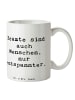 Mr. & Mrs. Panda Teebecher Spruch Beamtin Entspannt mit Spruch in Weiß