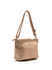 Florence Florence Schultertasche, Umhängetasche Leder taupe, beige ca. 29cm