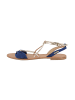 Les Tropéziennes par M Belarbi Ledersandalen Les Hiromak Suede Blau