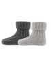 ewers 2er-Set Socken 2er Pack GOTS Wolle in grau