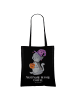 Mr. & Mrs. Panda Tasche Kater Kaffee mit Spruch in Schwarz