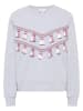 IZIA Damen Sweatshirt in Grau Melange