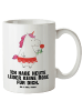 Mr. & Mrs. Panda Teetasse Einhorn Dame mit Spruch in Weiß