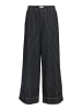 Object Wide Leg Hose in Black Denim