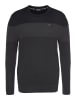 Bruno Banani Strickpullover in schwarz melier