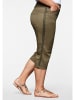 sheego Caprihose in dunkelkhaki