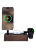 ALLDOCK Alldock Smartboost Walnut, Ladegerät für iPhone, Airpods und Apple Watch
