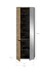 xonox.home Garderobenschrank  (B/H/T: 65x190x37 cm) in Basalt grau und Artisan Nachbildung
