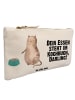 Mr. & Mrs. Panda Pouch Katze Fressen mit Spruch in Weiß