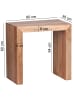KADIMA DESIGN Beistelltisch MUMBAI Massiv-Holz 60 x 35 cm Wohnzimmer-Tisch in Akazie