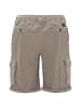 Replay Cargoshorts Garment Dyed Heavy Cotton Jersey in grau