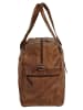 SPIKES & SPARROW Reisetasche WEEKENDER echt Leder in cognac